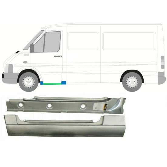 Panneau de réparation du seuil avant - intérieur et extérieur pour Volkswagen LT 1996-2005 / Gauche 16583