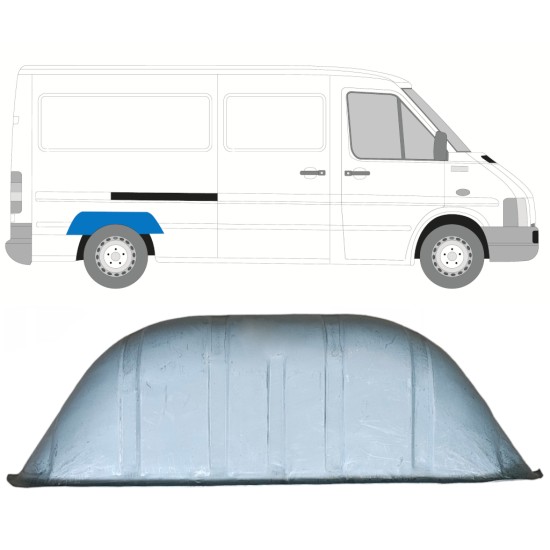 Passage de roue intérieur arrière pour Volkswagen LT 1996-2005 / Gauche = Droite (symétrique) 13666