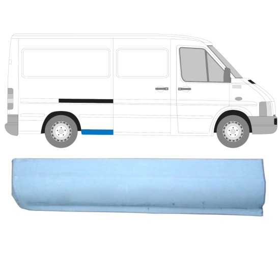 Panneau de réparation partie avant de l'aile arrière pour Volkswagen LT 1996-2005 / Droite 13834