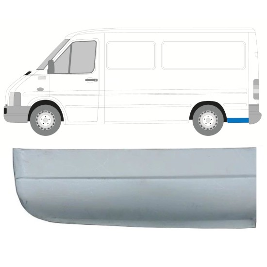 Panneau de réparation arc d'aile arrière inférieur pour Volkswagen LT 1996-2005 / Gauche 13837