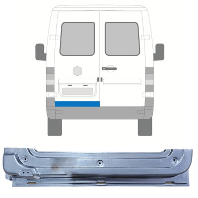 Panneau de réparation de porte arrière pour Volkswagen LT 1996-2005 / Gauche 16590