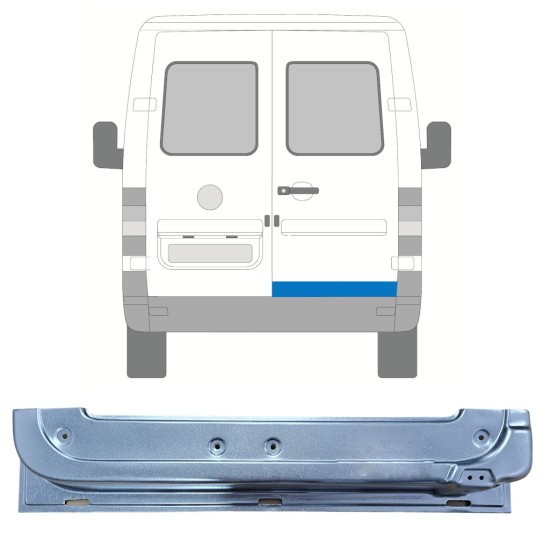 Panneau de réparation de porte arrière