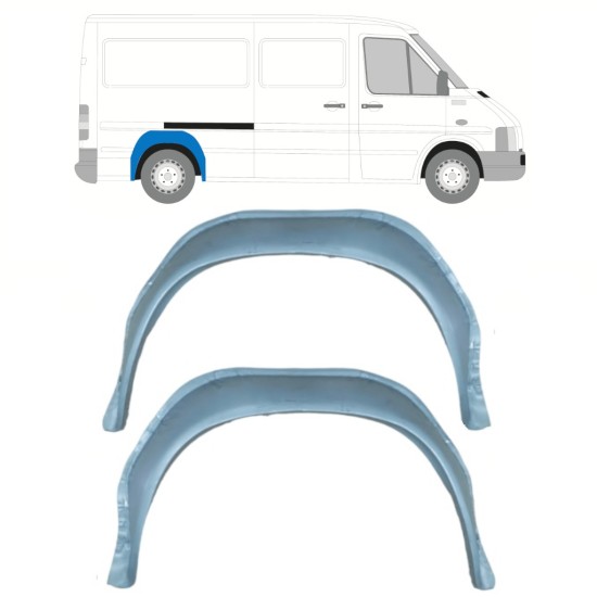 Passage de roue intérieur arrière pour Volkswagen LT 1996-2005 / Gauche = Droite (symétrique) / Ensemble 14177