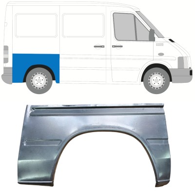 Panneau de réparation arc d'aile arrière pour Volkswagen LT 1996-2005 / Droite 13477