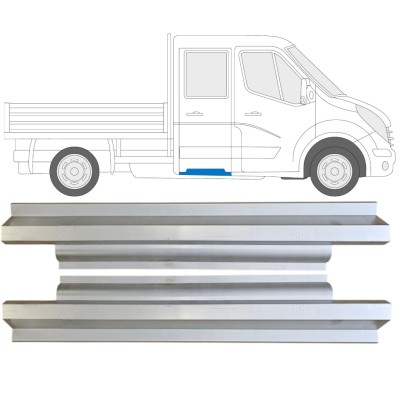 Réparation bas de caisse arrière pour Renault Master 2010- / Gauche+Droit / Double cabine / Ensemble 14571