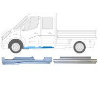 Ensemble de panneaux de réparation pour Renault Master 2010- / Gauche / 14912 Ensemble de panneaux de réparation pour Renault Master 2010- / Gauche / 14912