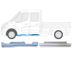 Ensemble de panneaux de réparation pour Renault Master 2010- / Gauche / 14912