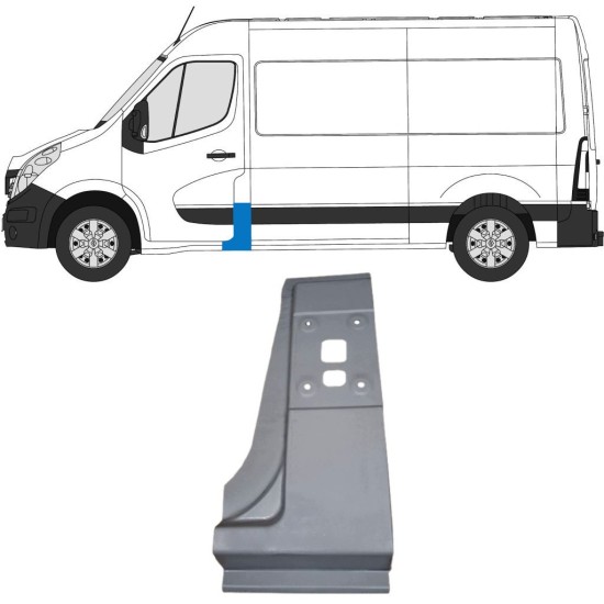 Panneau de réparation du montant pour Opel Movano 2010-2021 / Gauche 16919