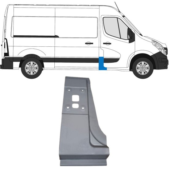 Panneau de réparation du montant pour Opel Movano 2010-2021 / Droite 16918