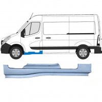 Réparation bas de caisse de porte avant pour Renault Master 2010- / Gauche 10793