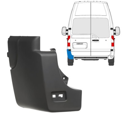 Coin du pare-chocs arrière pour Nissan NV400 2010- / Gauche 17242