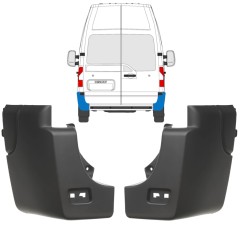 Coin du pare-chocs arrière pour Renault Master 2010-2024 / Gauche+Droit / Ensemble 17238