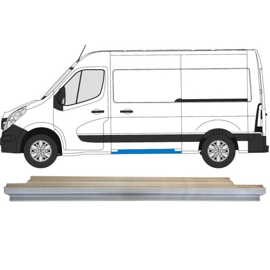 Réparation bas de caisse de sur porte latérale pour Renault Master 2010- / Gauche 14915