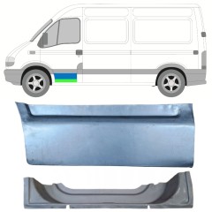 Panneau de réparation de porte avant intérieur + extérieur pour Renault Master 1998-2010 / Gauche / Ensemble 16875