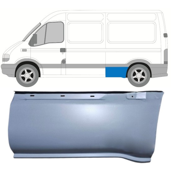 Panneau de réparation arc d'aile arrière pour Renault Master 1998-2010 / Gauche 16904