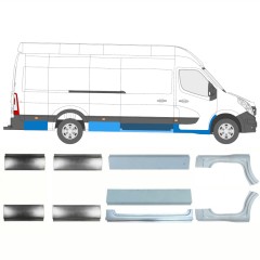 Ensemble de panneaux de réparation pour Renault Master 2010- / Gauche+Droit / 10065
