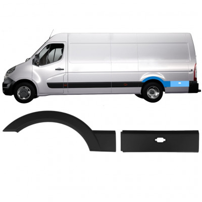 Moulure latérale arrière pour Renault Master 2010- / Gauche / Ensemble 10921