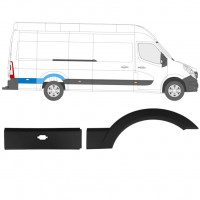 Moulure latérale arrière pour Renault Master 2010- / Droite / Ensemble 10920