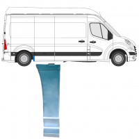 Panneau de réparation partie avant de l'aile arrière pour Renault Master 2010- / Droite 12846