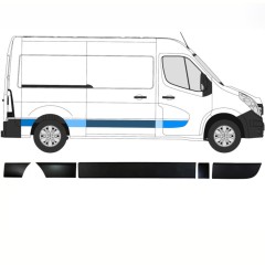 Ensemble de moulures pour Opel Movano 2010-2021 / Droite / 13913