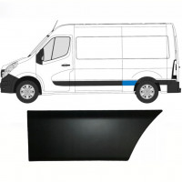 Moulure latérale sur aile arrière pour Renault Master 2010- / SWB / Gauche 8324