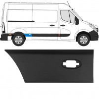 Moulure latérale de l'aile arrière avec lampe pour Renault Master 2010- / L2 / Droite 10930