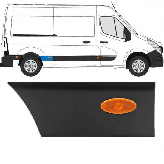 RENAULT MASTER 2010- L2 MOULURE PANNEAU DE GARNITURE LAMPE MARQUEUR / DROIT