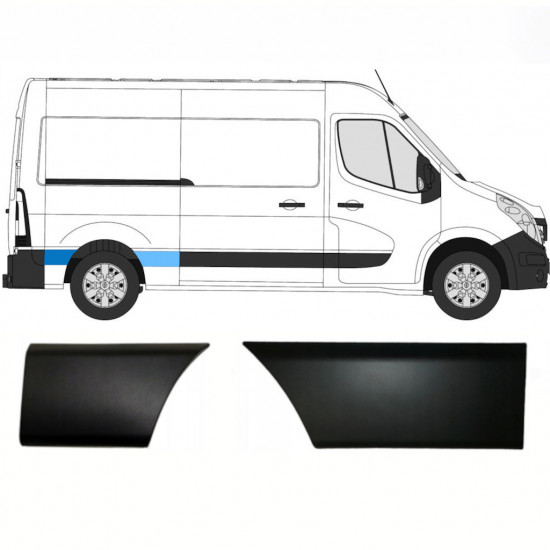 RENAULT MASTER OPEL MOVANO NV 400 2010- ENSEMBLE DE PANNEAUX D\'HABILLAGE DE MOULURES DE DEUX / DROIT