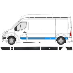 Ensemble de moulures pour Opel Movano 2010-2021 / Gauche / 13919