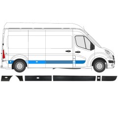 Ensemble de moulures pour Opel Movano 2010-2021 / Droite / 13917