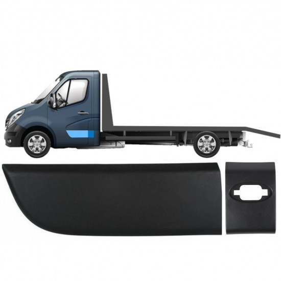 Ensemble de moulures de cabine simple pour Renault Master 2010- / Gauche /  10023