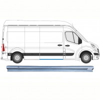 Réparation bas de caisse de sur porte latérale pour Renault Master 2010- / Droite 9346