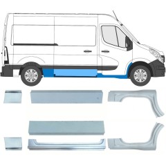 Ensemble de panneaux de réparation pour Renault Master 2010- / Gauche+Droit / 10063