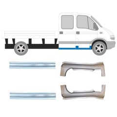 Ensemble de panneaux de réparation pour Renault Master 1998-2010 / Gauche+Droit / 10261