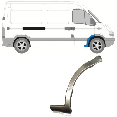Panneau de réparation de arc d'aile avant pour Opel Movano 1998-2010 / Droite 15358