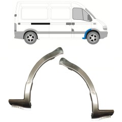Panneau de réparation de arc d'aile avant pour Renault Master 1998-2010 / Gauche+Droit / Ensemble 15356