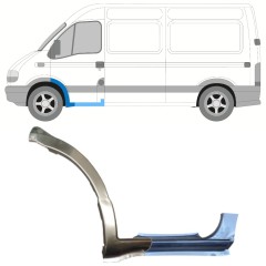 Panneau de réparation bas de caisse + arc d'aile avant pour Renault Master 1998-2010 / Gauche / Ensemble 15367