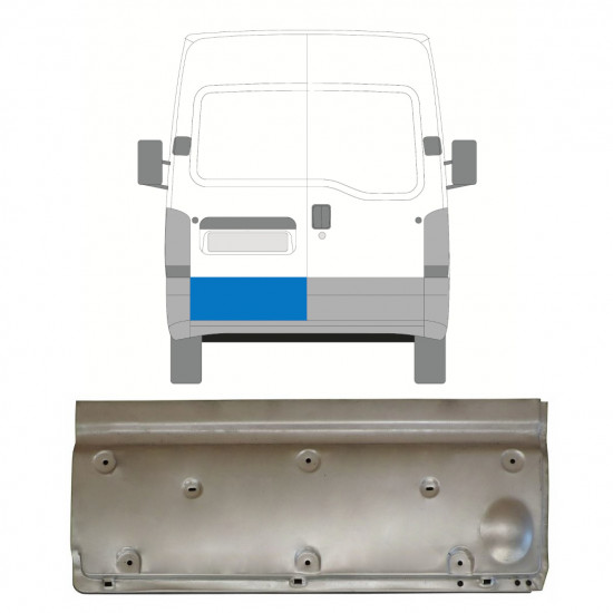 Panneau de réparation de porte arrière pour Renault Master 1998-2010 / Gauche 11410