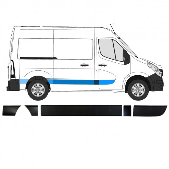 RENAULT MASTER OPEL MOVANO NV 400 2010- ENSEMBLE DE PANNEAUX D\'HABILLAGE DE MOULURES / DROIT