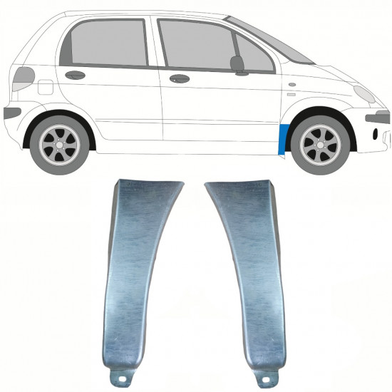 Panneau de réparation de l’aile avant pour Daewoo Matiz 1998-2008 / Gauche+Droit / Ensemble 10037