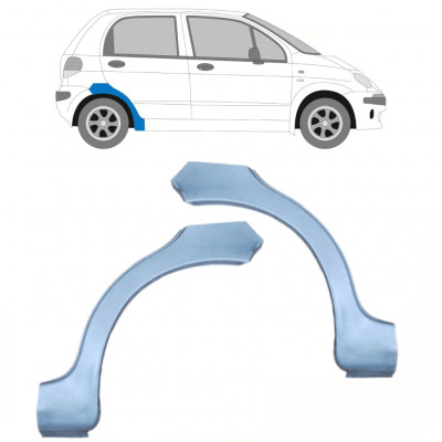 Panneau de réparation arc d'aile arrière pour Daewoo Matiz 1998-2008 / Gauche+Droit / Ensemble 10036