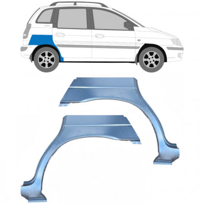 Panneau de réparation arc d'aile arrière pour Hyundai Matrix 2001-2010 / Gauche+Droit / Ensemble 9211