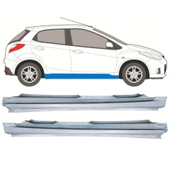 Panneau de réparation du seuil pour Mazda 2 2007-2014 / Gauche+Droit / Ensemble 12440