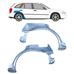 Panneau de réparation arc d'aile arrière pour Mazda 323F BJ 1998-2004 / Gauche+Droit / Ensemble 9166