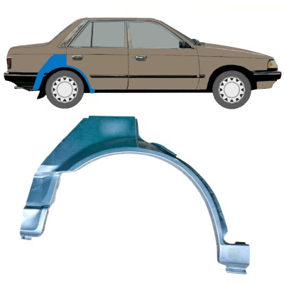 Panneau de réparation arc d'aile arrière pour Mazda 323 BF 1985-1989 / Droite 12956