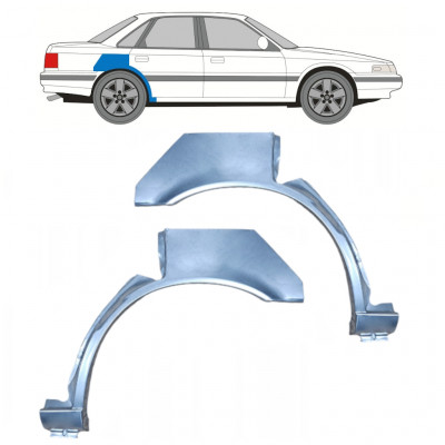 Panneau de réparation arc d'aile arrière pour Mazda 626 1988-1992 / Gauche+Droit / Ensemble 9894