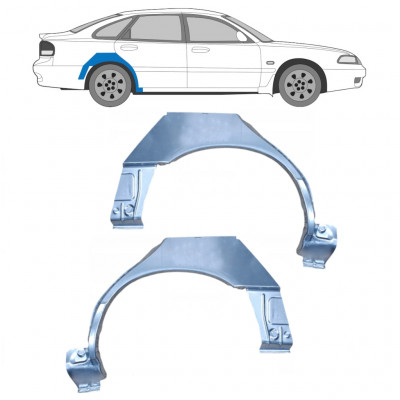 Panneau de réparation arc d'aile arrière pour Mazda 626 1992-1997 / Gauche+Droit / Ensemble 9893