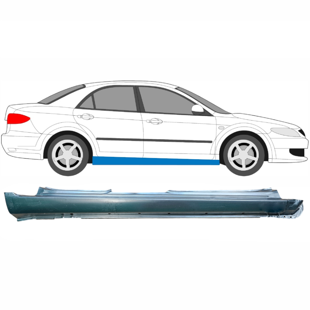 Panneau De Réparation Du Seuil Pour Mazda 6 2002-2007 / Droite 5792