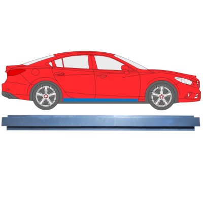 Réparation bas de caisse intérieur pour Mazda 6 2012-2024 / Gauche = Droite (symétrique) 16980