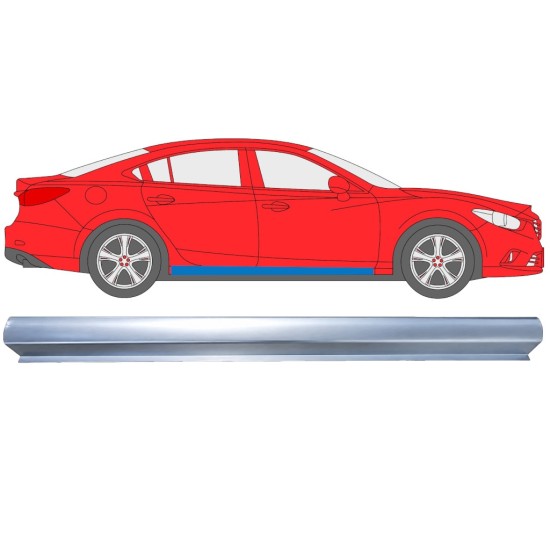 Réparation bas de caisse inférieure pour Mazda 6 2012-2024 / Droite 16977